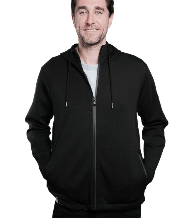 Regional Men's Full Zip Hoodie - Black - Marwin Sports