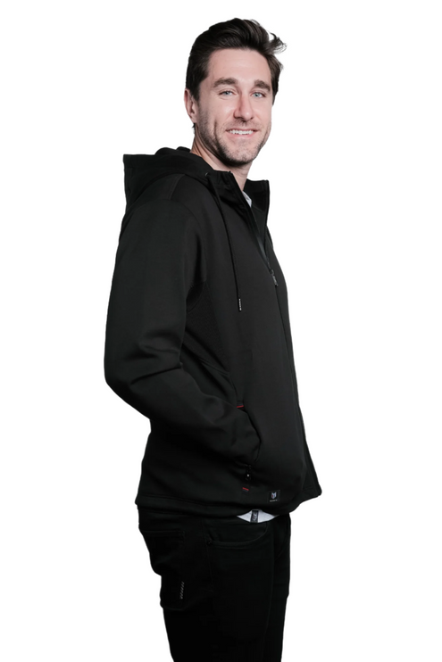 Marwin Sports Full Zip Men's Hoodie - Black