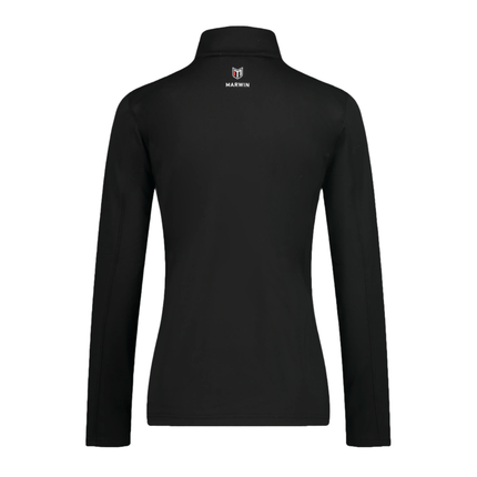Rova Women's Quarter Zip Pullover - Black - Marwin Sports