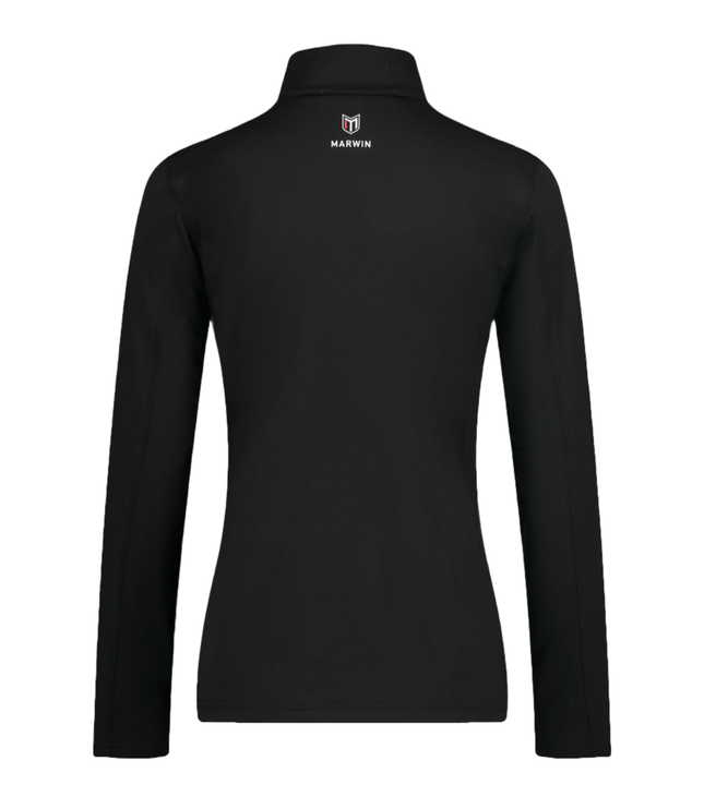 Rova Women's Quarter Zip Pullover - Black - Marwin Sports