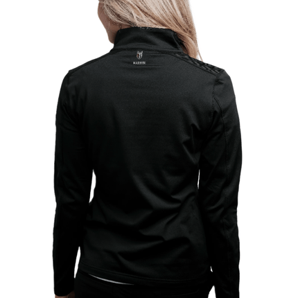Rova Women's Quarter Zip Pullover - Black - Marwin Sports