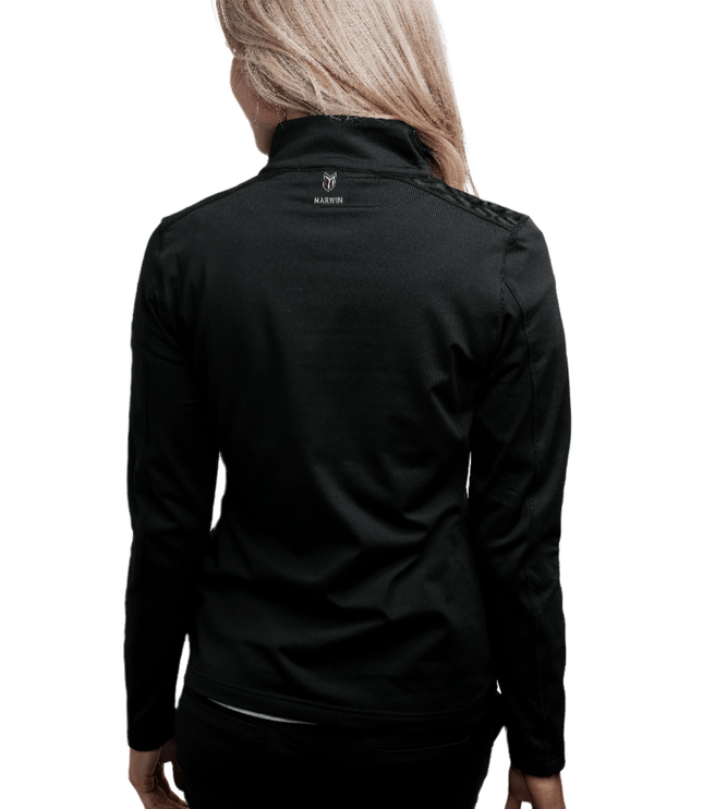 Rova Women's Quarter Zip Pullover - Black - Marwin Sports