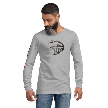 Dodge Hellcat Unisex Charcoal Heather Long Sleeve TEE