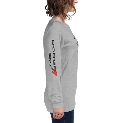 Dodge Hellcat Unisex Charcoal Heather Long Sleeve TEE