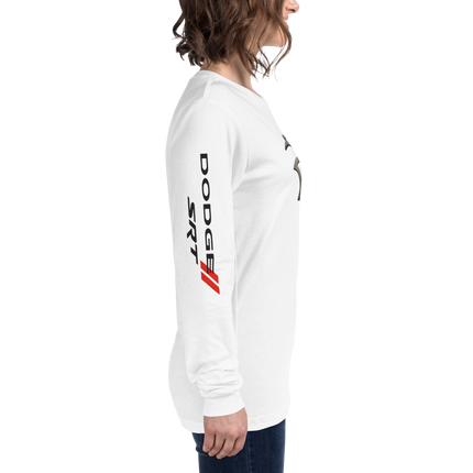 Dodge Hellcat Unisex White Long Sleeve TEE